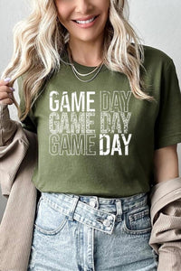 Cali Boutique - Football Tee Game Day Stack Graphic Top