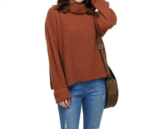 Wendy Waffle Knit Sweater