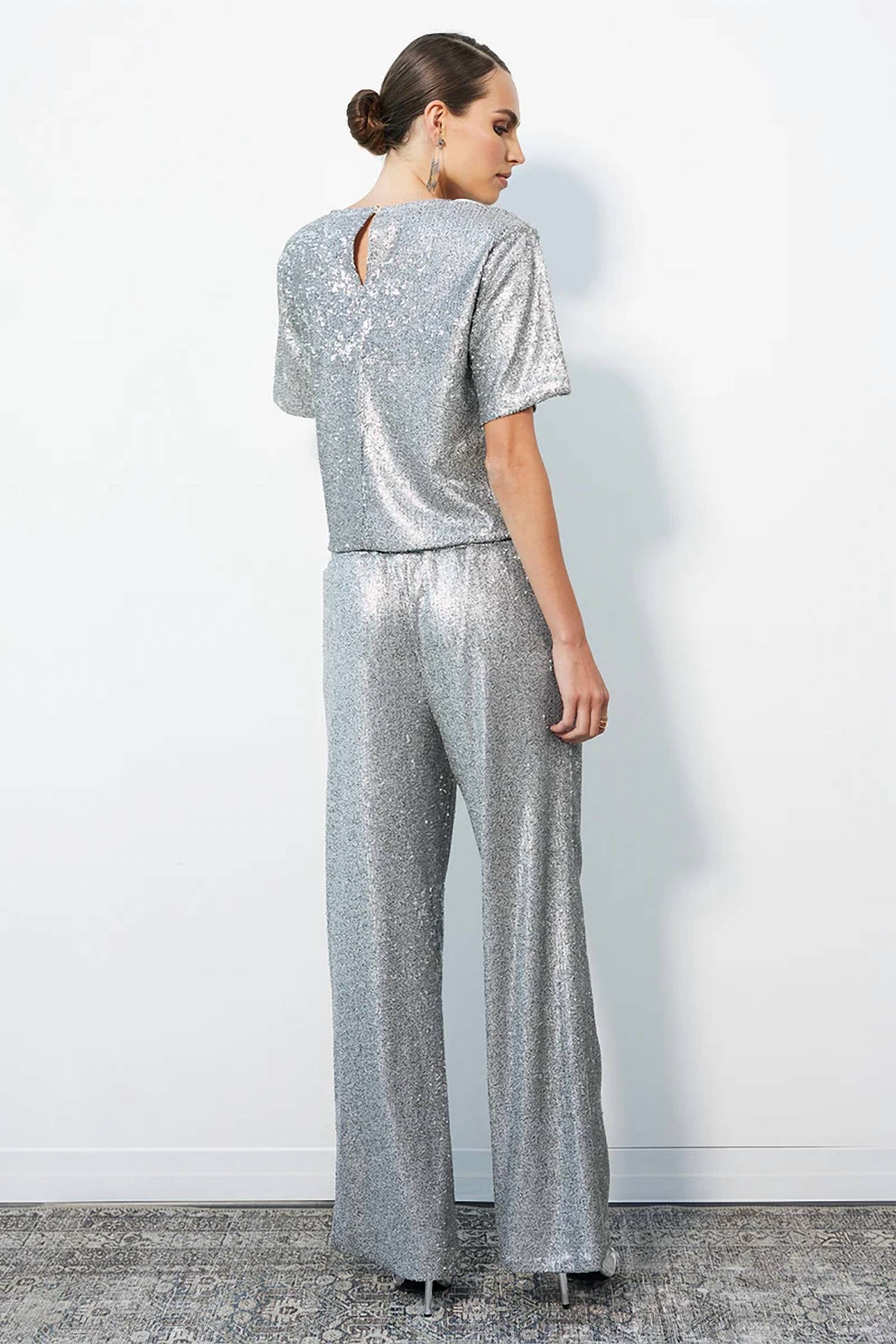 Bobi - Wide Leg Sequin Pant