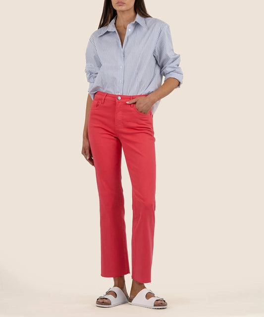 Kut From The Kloth - Kelsey High Rise Fab Ankle Flare Raw Hem Jeans