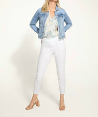Fdj - Denim Jacket With Crochet Stitch