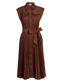 Milly - Pleated Maxi Dress