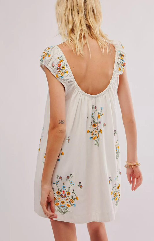 Free People - Wildflower Embroidered Mini Dress