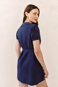 Bella Dahl - Short Sleeve Seamed Collar Dress