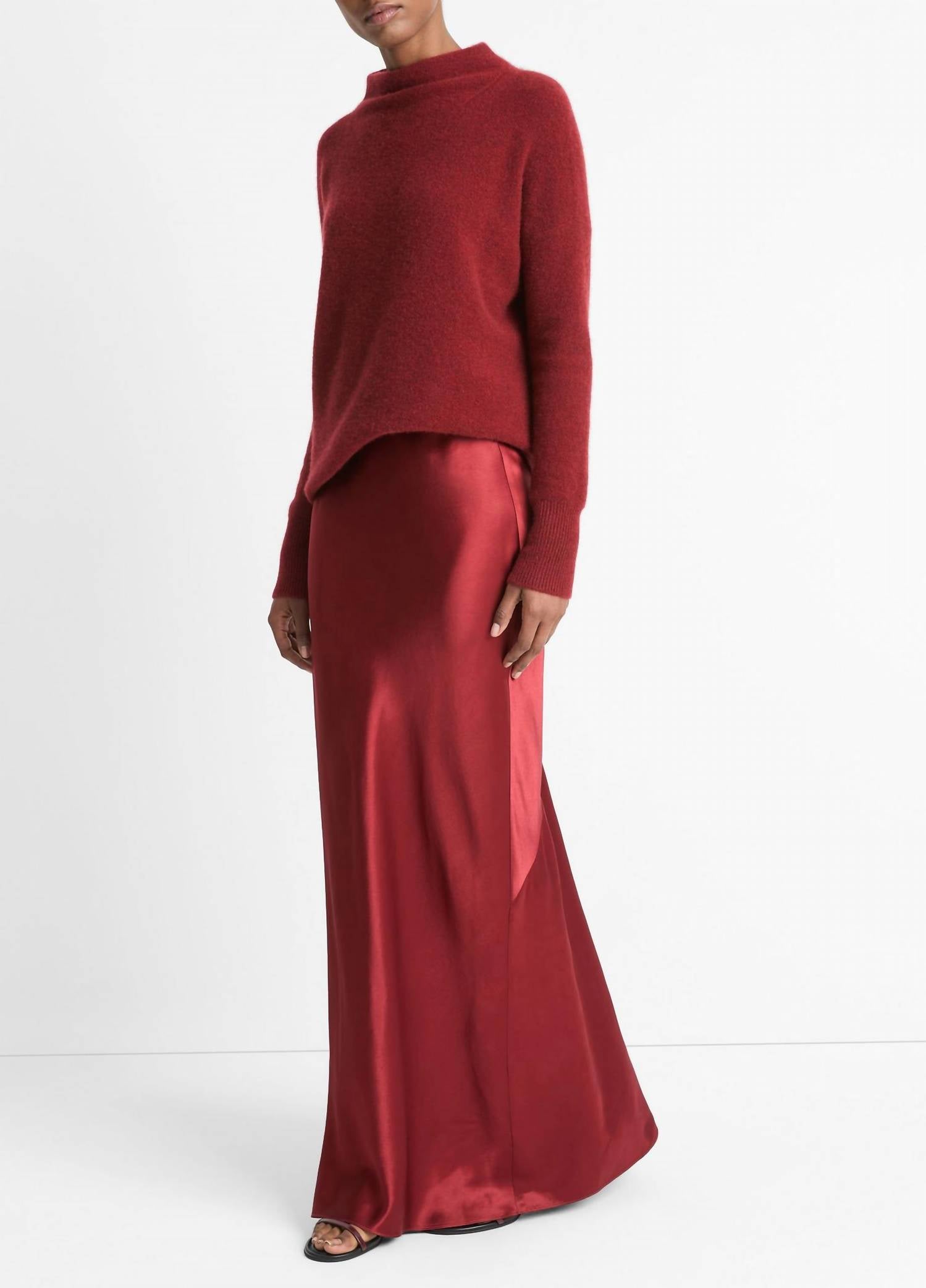 Vince - Satin Maxi Slip Skirt