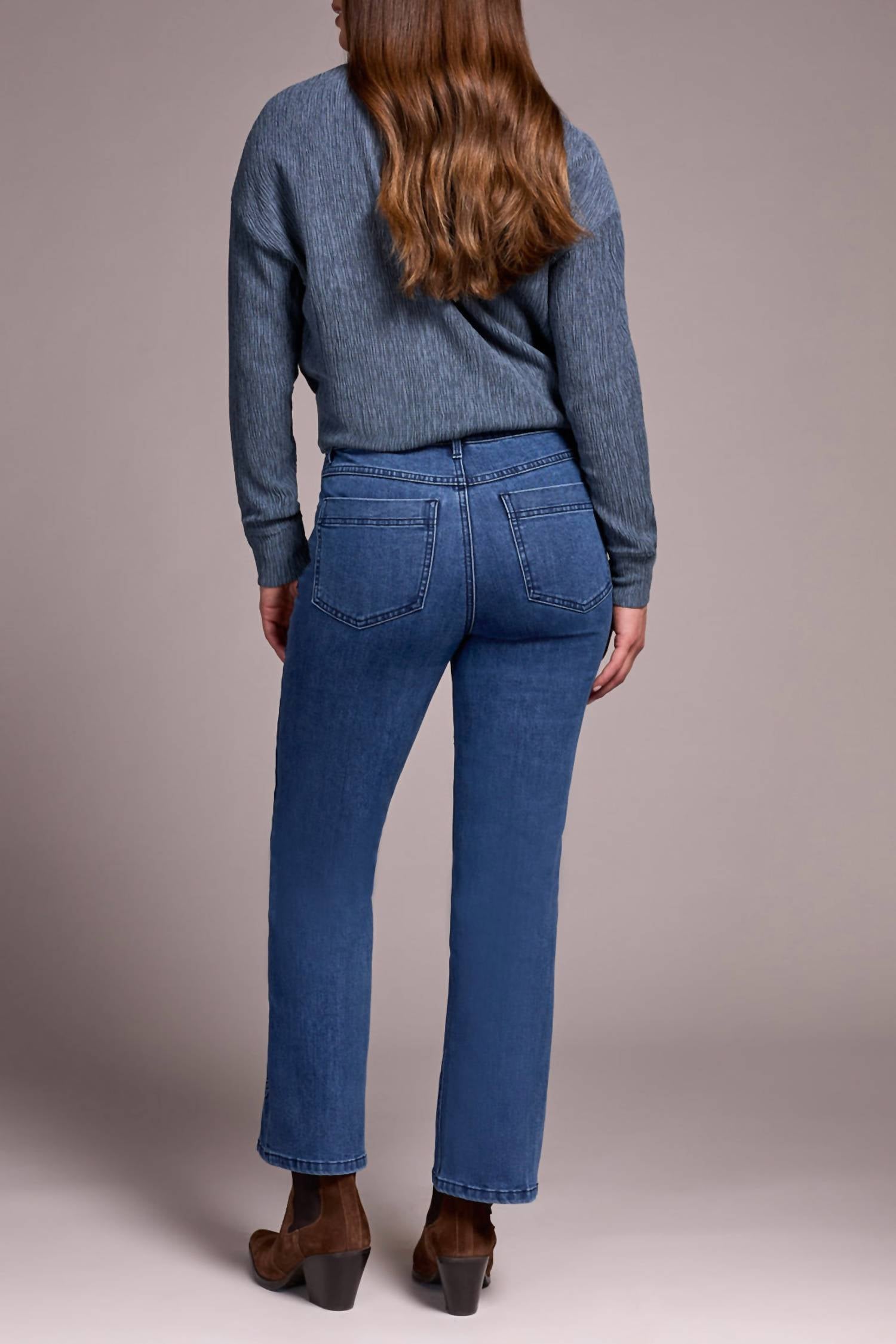 Tribal - Audrey With 3d Flower Flare Jeans