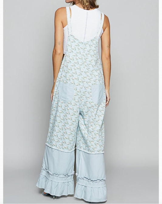 Pol - Misty Ruffle Overalls