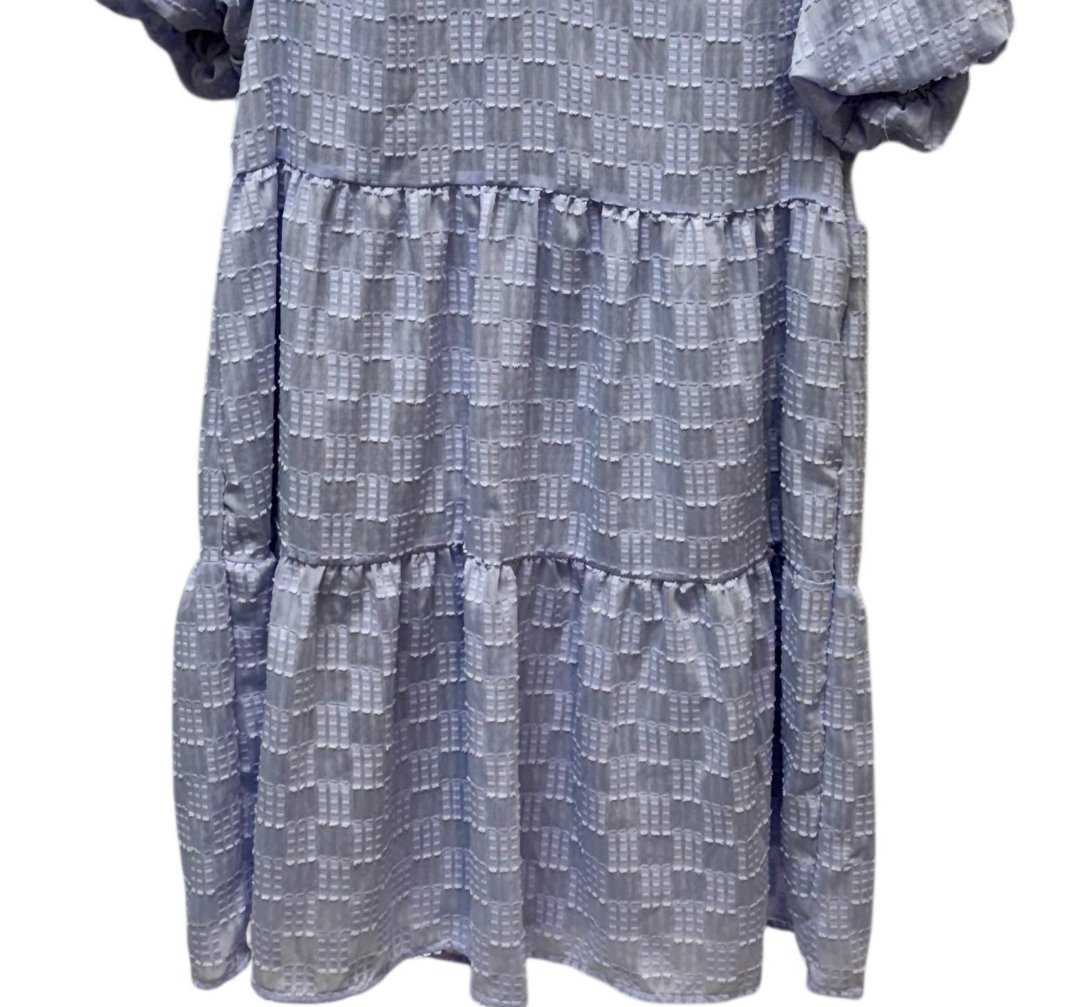 Grace + Emma - V Neck Checkered Dress