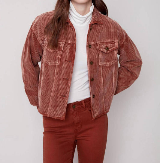 Washed-Out Corduroy Jacket