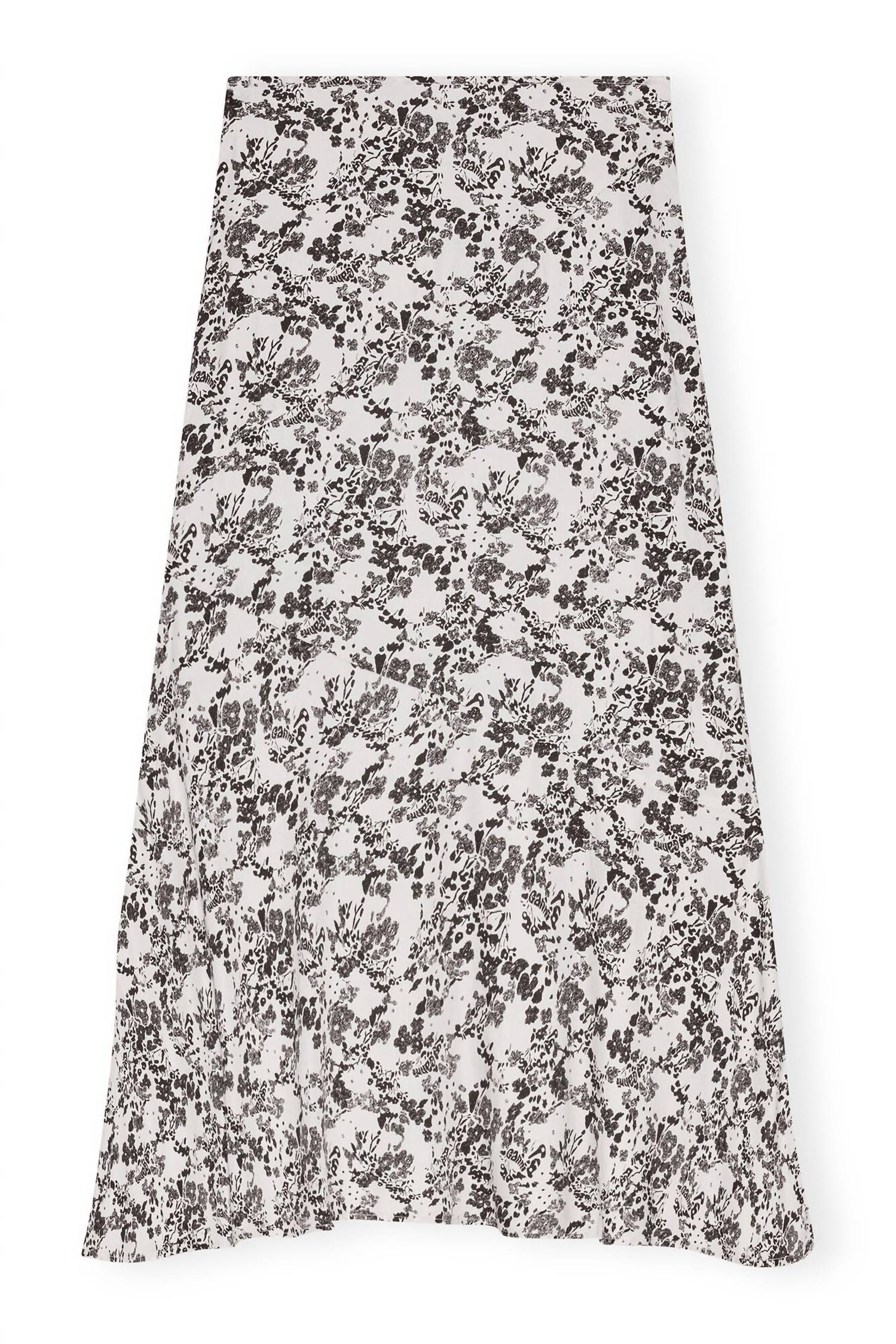 Ganni - Viscose Twill Long Skirt