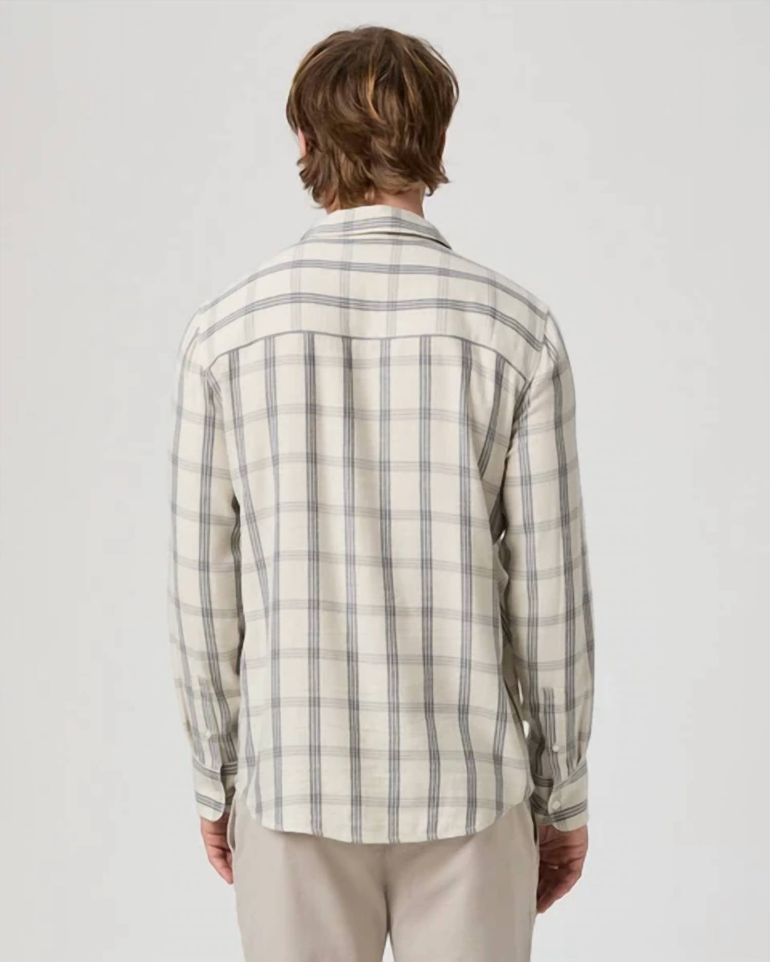 Paige - Everett Check Plaid Button Down Shirt
