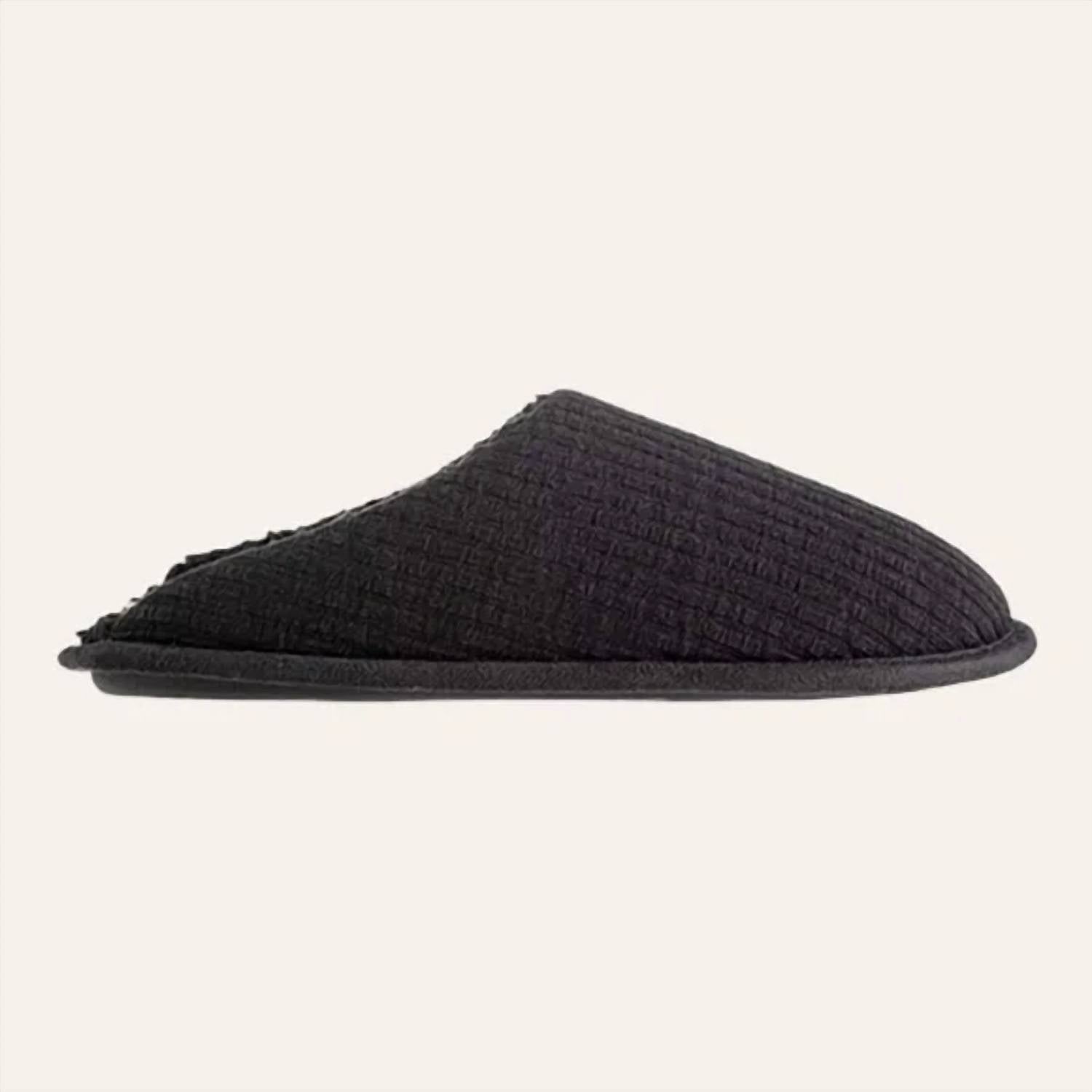 Isotoner - Women's Fine Guage Rib Knit Scuff Slippers