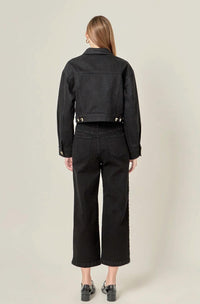 English Factory - Heart Button Stretch Culotte Pants