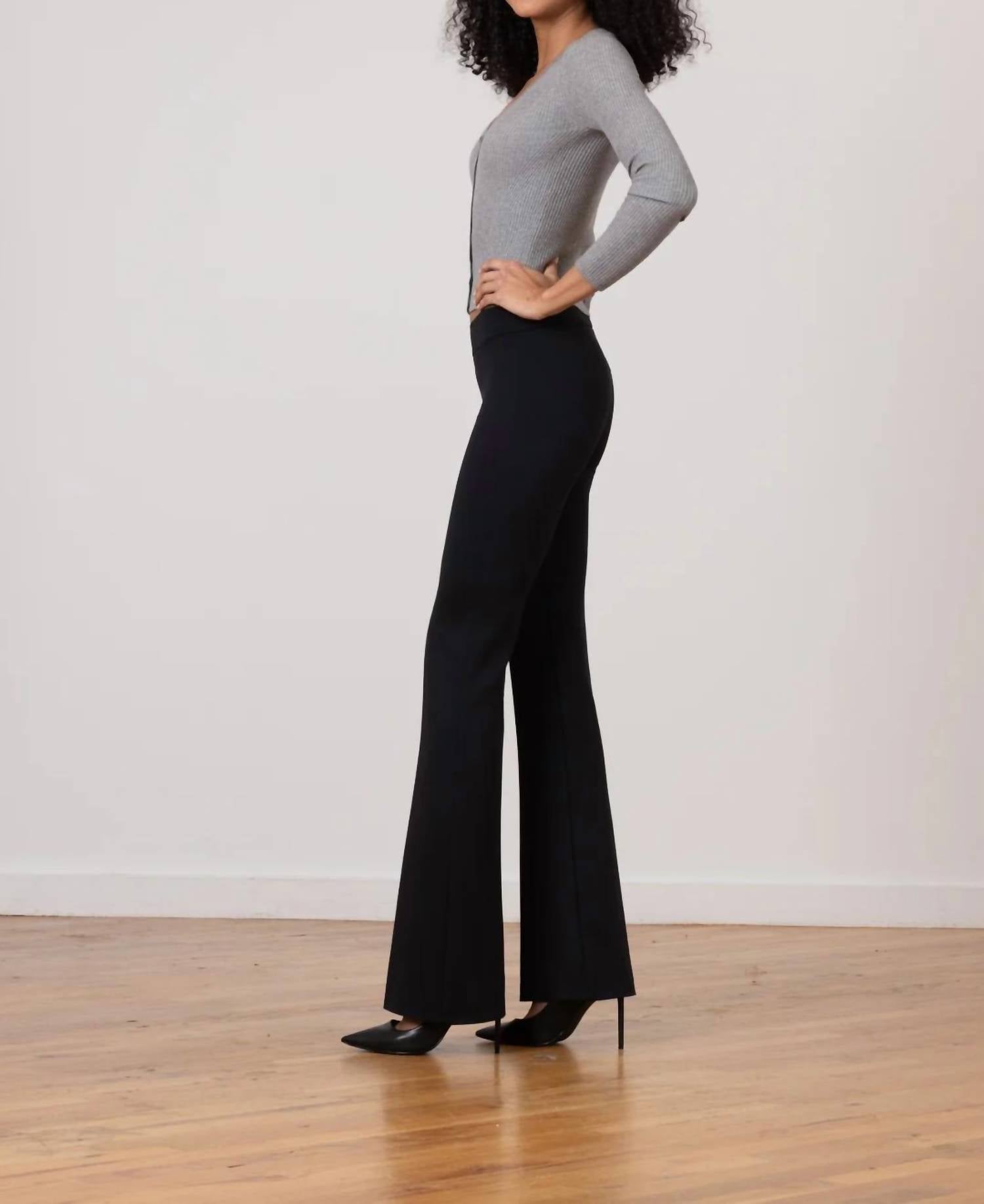 Avenue Montaigne Bellini Freedom Stretch Pant in black - women's pants - alternate view