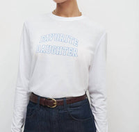 Favorite Daughter - Cropped Collegiate Long Sleeve Tee