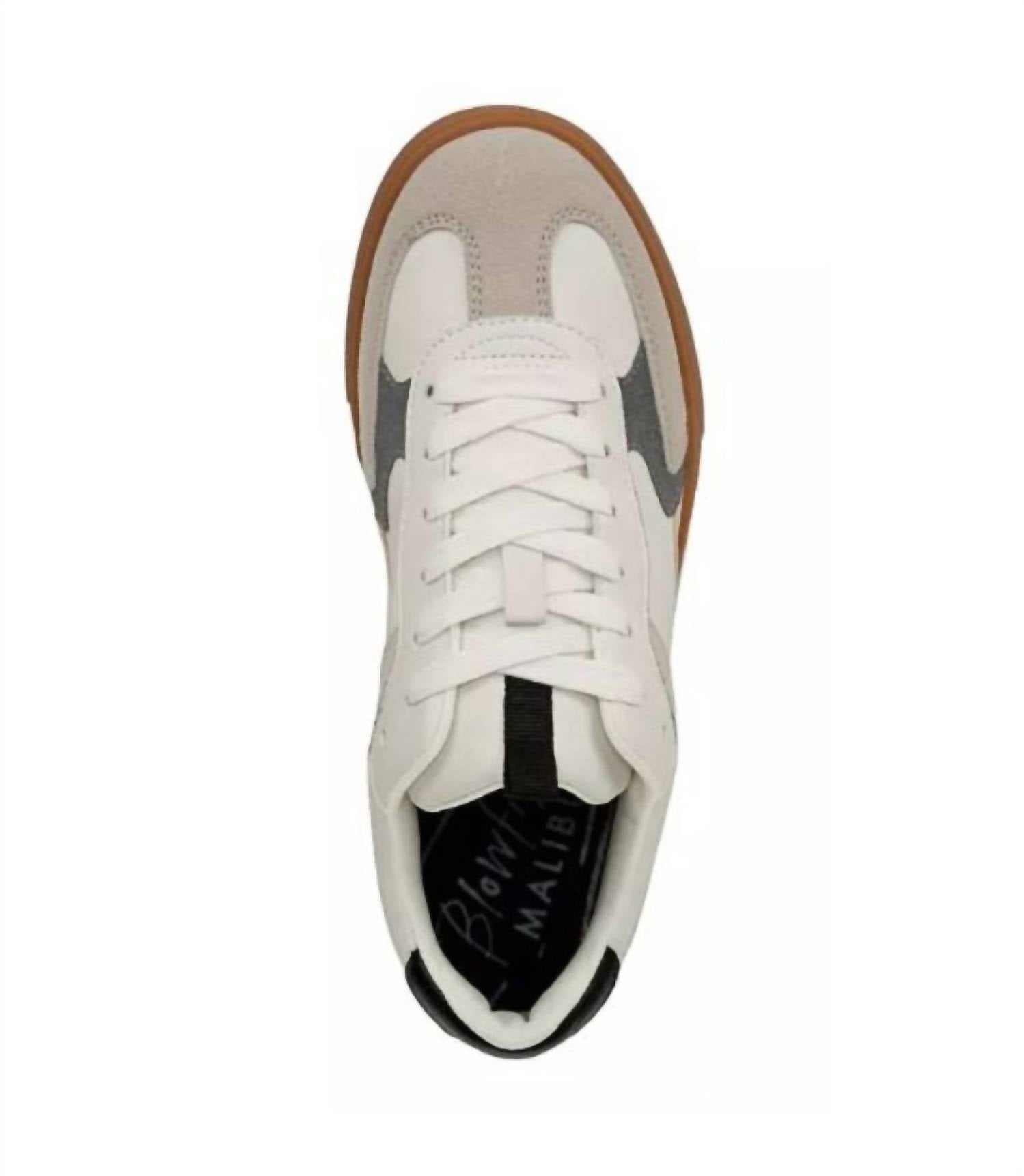 BLOWFISH Women's Tastic Lace Up Shoe in white sand multi - women's sneaker - alternate view