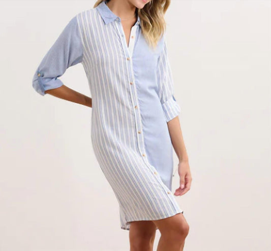 Hatley - Cara mix & Match Stripes Shirt Dress