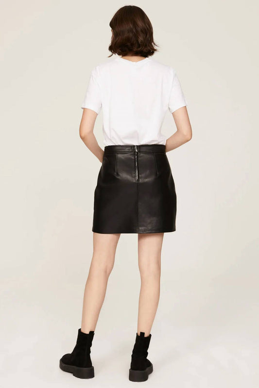 Blanknyc - Black faux leather spend the night mini skirt
