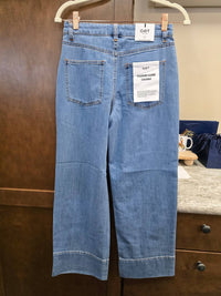 Oat New York - Women's High Rise Baby Wide Ankle Wth Pintuck Jeans