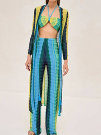 ALEXIS Retti Robe in blue multi - women's intimate - view 4