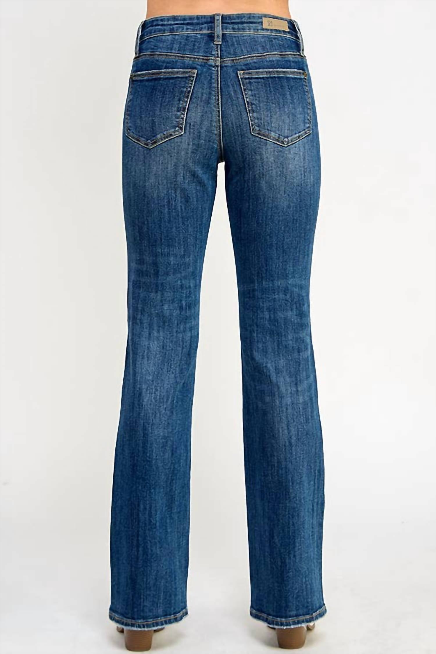 Saige Denim - Mid Rise Skinny Bootcut Jeans