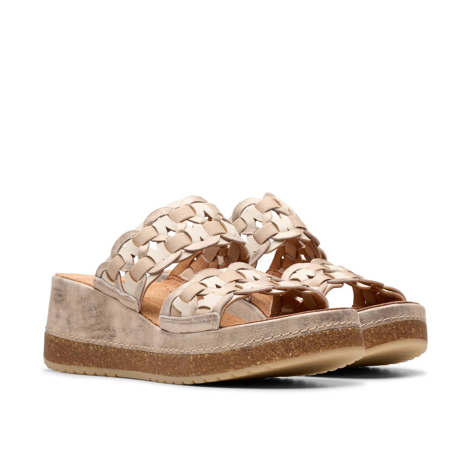 Clarks Women's Kassandra Mule Sandal in metallic combi - women's sandal