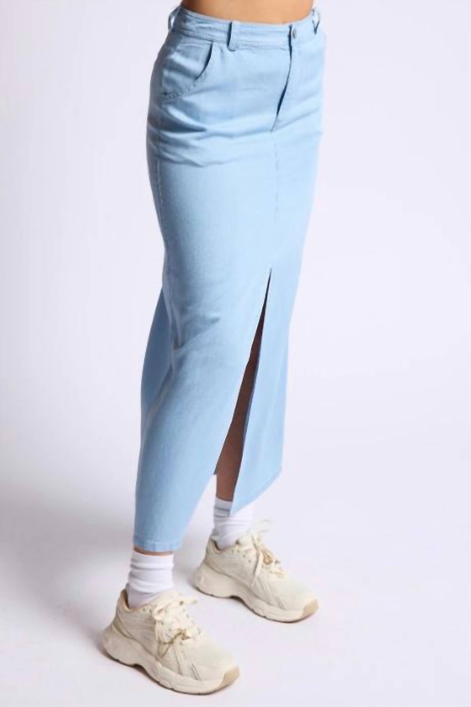 Sage The Label - Column Denim Skirt