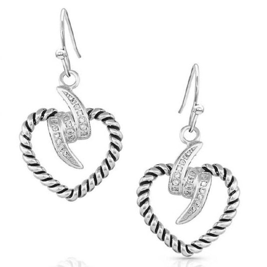 Montana Silversmiths - Women's Electric Heart Earrings