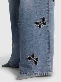 Alice + Olivia - Amazing Embellished Cutout Jean