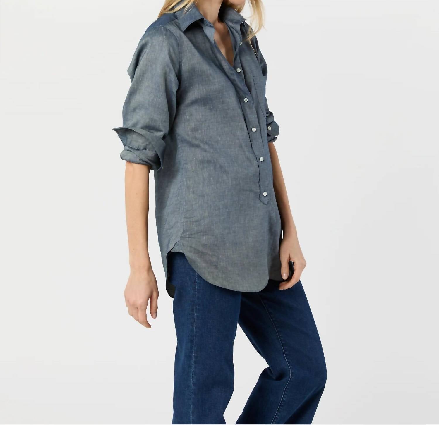 Ann Mashburn - Boyfriend Button Down Shirt