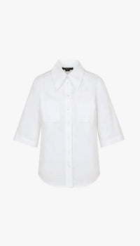 Smythe - 3/4 Sleeve Point Collar Shirt