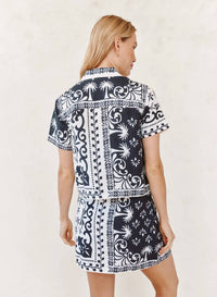 Bella Dahl - BANDANA SHORT SLEEVE CAMP SHIRT