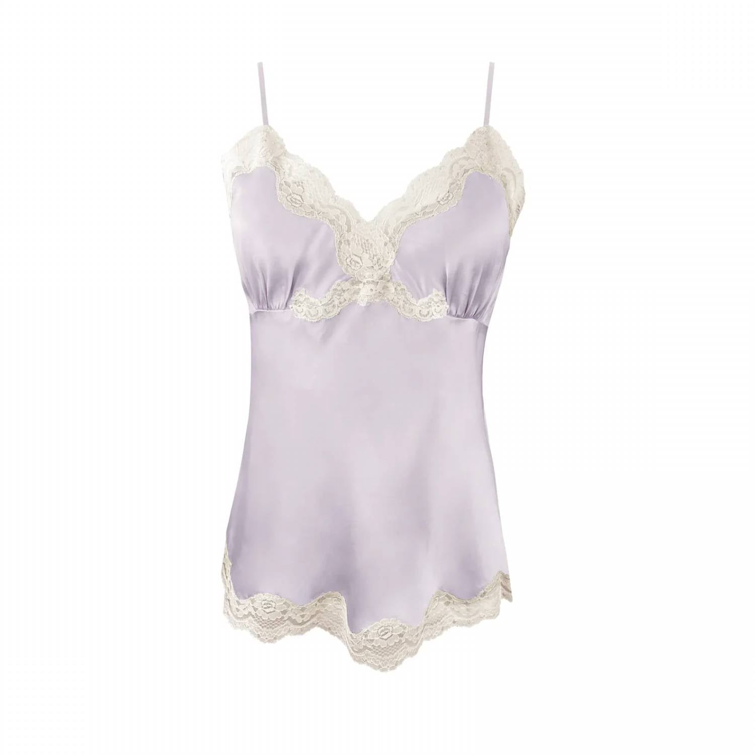 Gold Hawk - Women's Silk With Lace Camisole