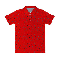 Vive La Fete - Boy's Texas Tech Raiders Logo Short Sleeve Performance Polo Shirt
