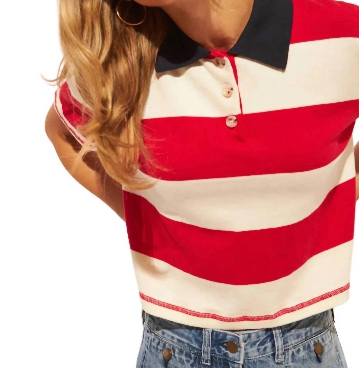 John + Jenn - Angelo Striped Polo
