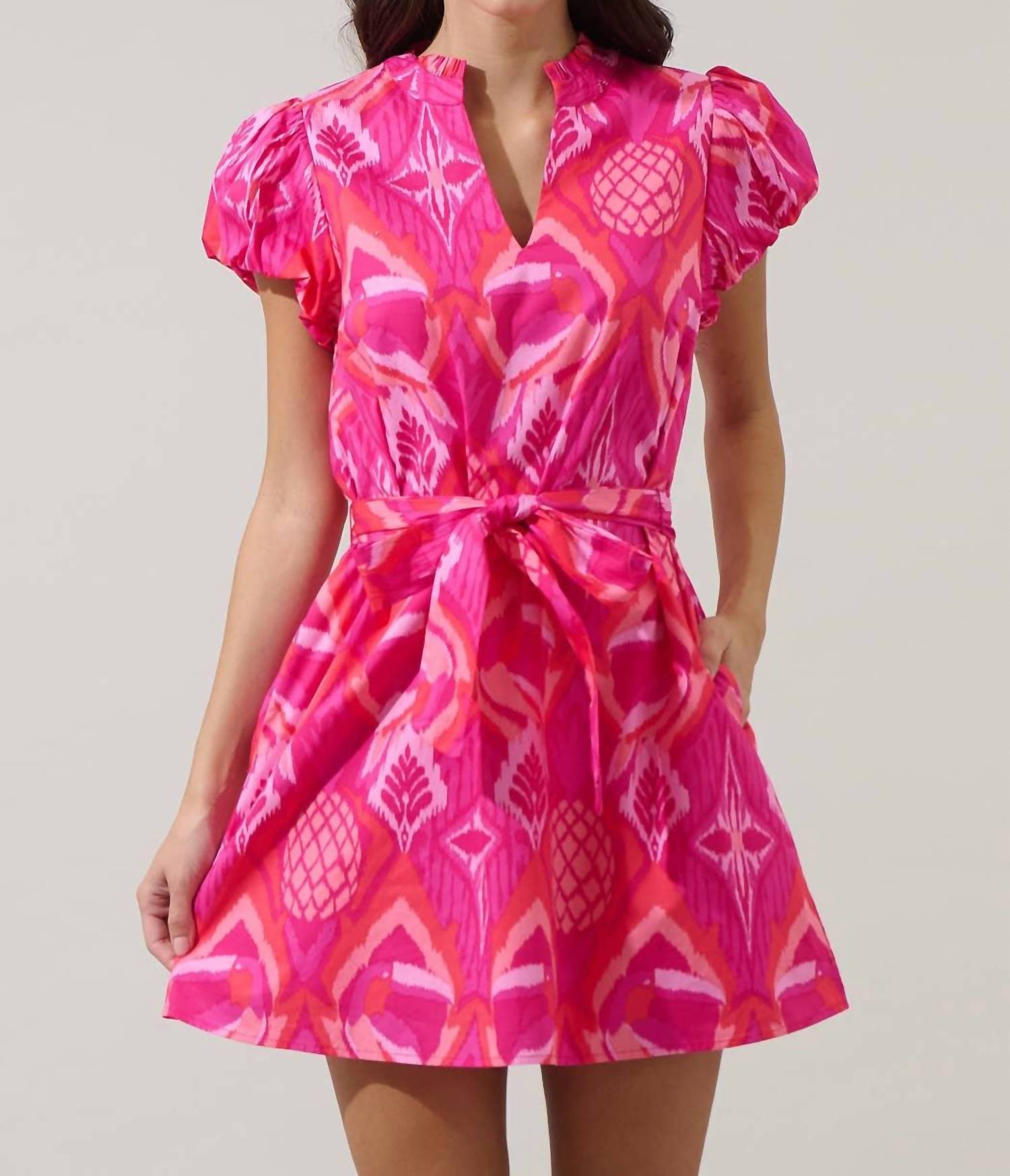 Sugarlips - Prissa Ikat Orela Shift Mini Dress