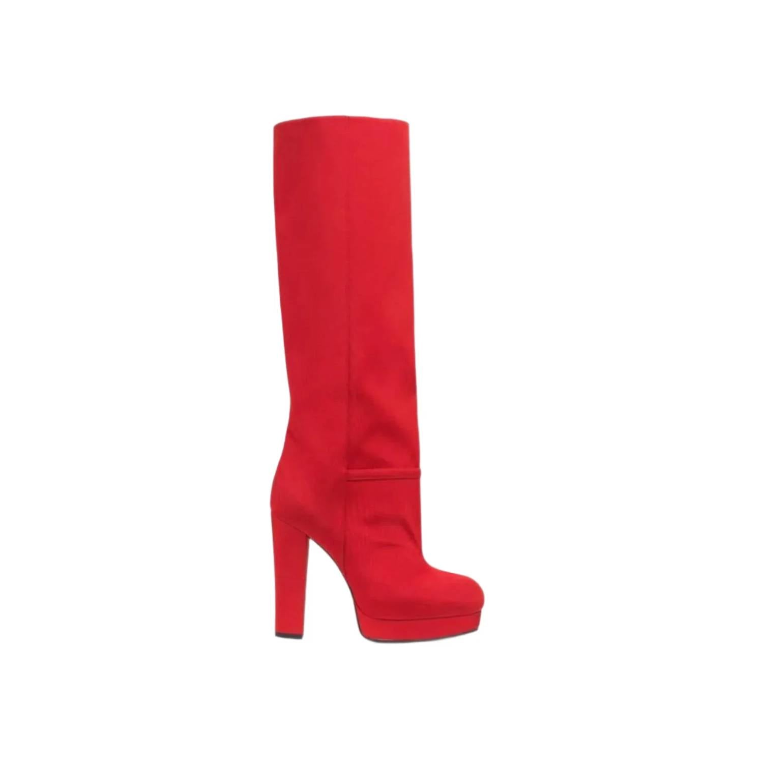 Gucci - Women's Ribbed Fabric Platform Boots