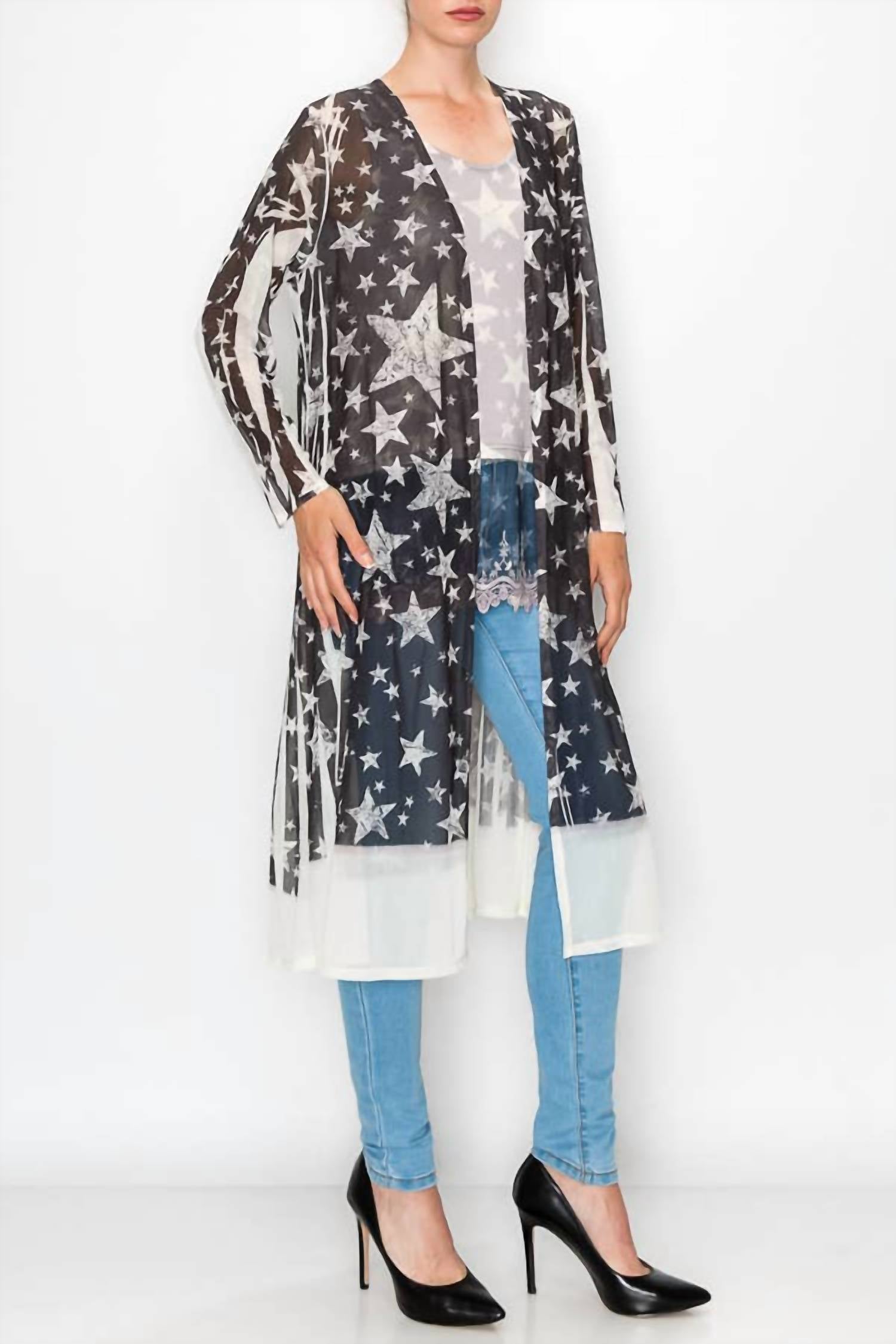 Origami - Star Long Sleeve Duster