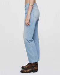 Re/Done - Easy Straight Crop Jeans