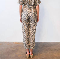 Never A Wallflower - Elastic Collar Jumpsuit