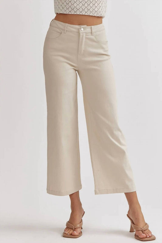 Entro - Acid Washed Wide Leg Pants