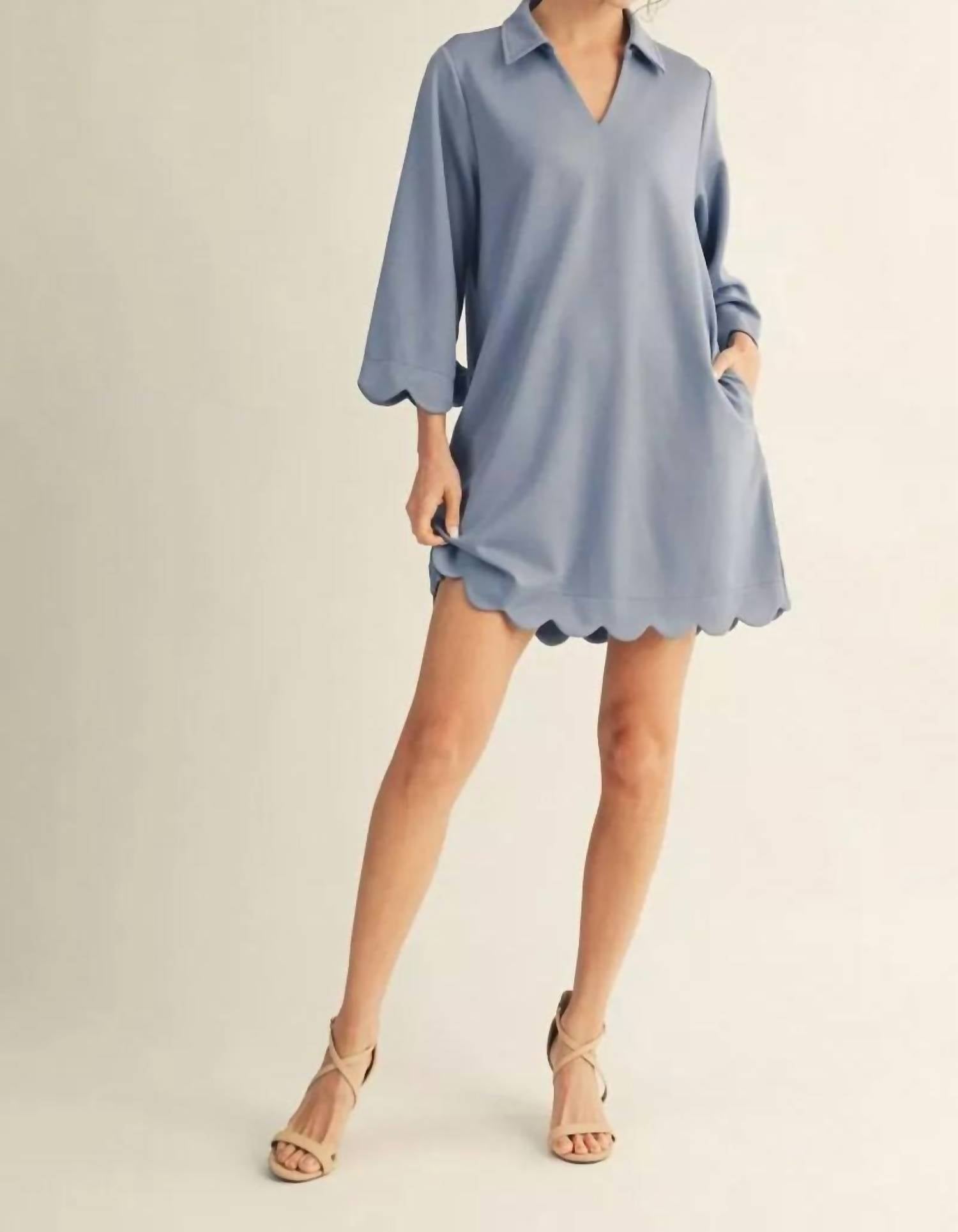 Jodifl Come My Way Dress in denim - women's dress