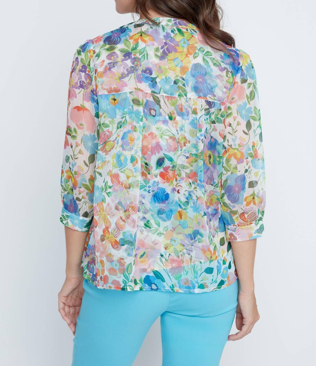 Renuar Bloom And Breeze Two-piece Set in ocean - women's sleepwear - alternate view
