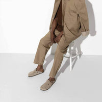 Birkenstock - Unisex Boston Suede Leather Clogs