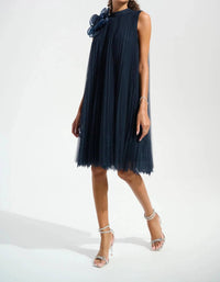 Joseph Ribkoff - Organza Flower Mesh A-line Dress
