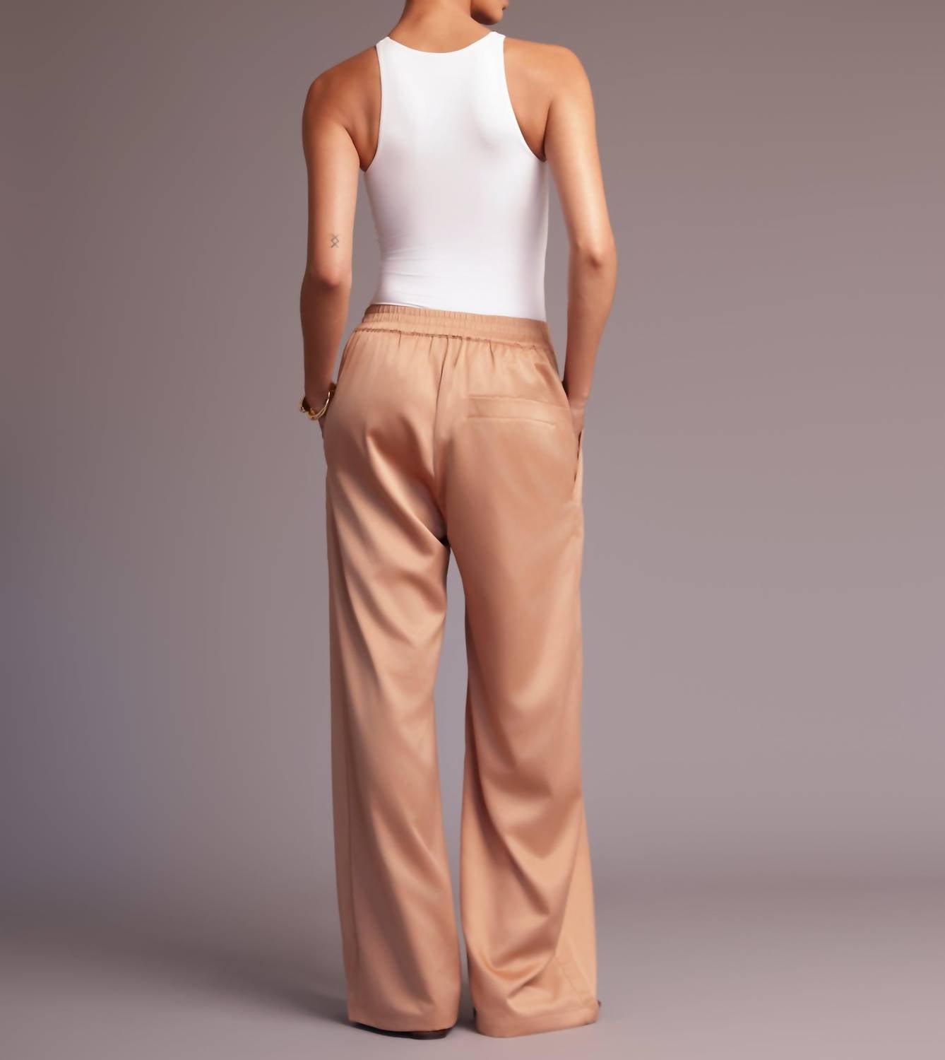 HEROINE SPORT Clair Wide-leg Pants in sand - women's pants - detail view