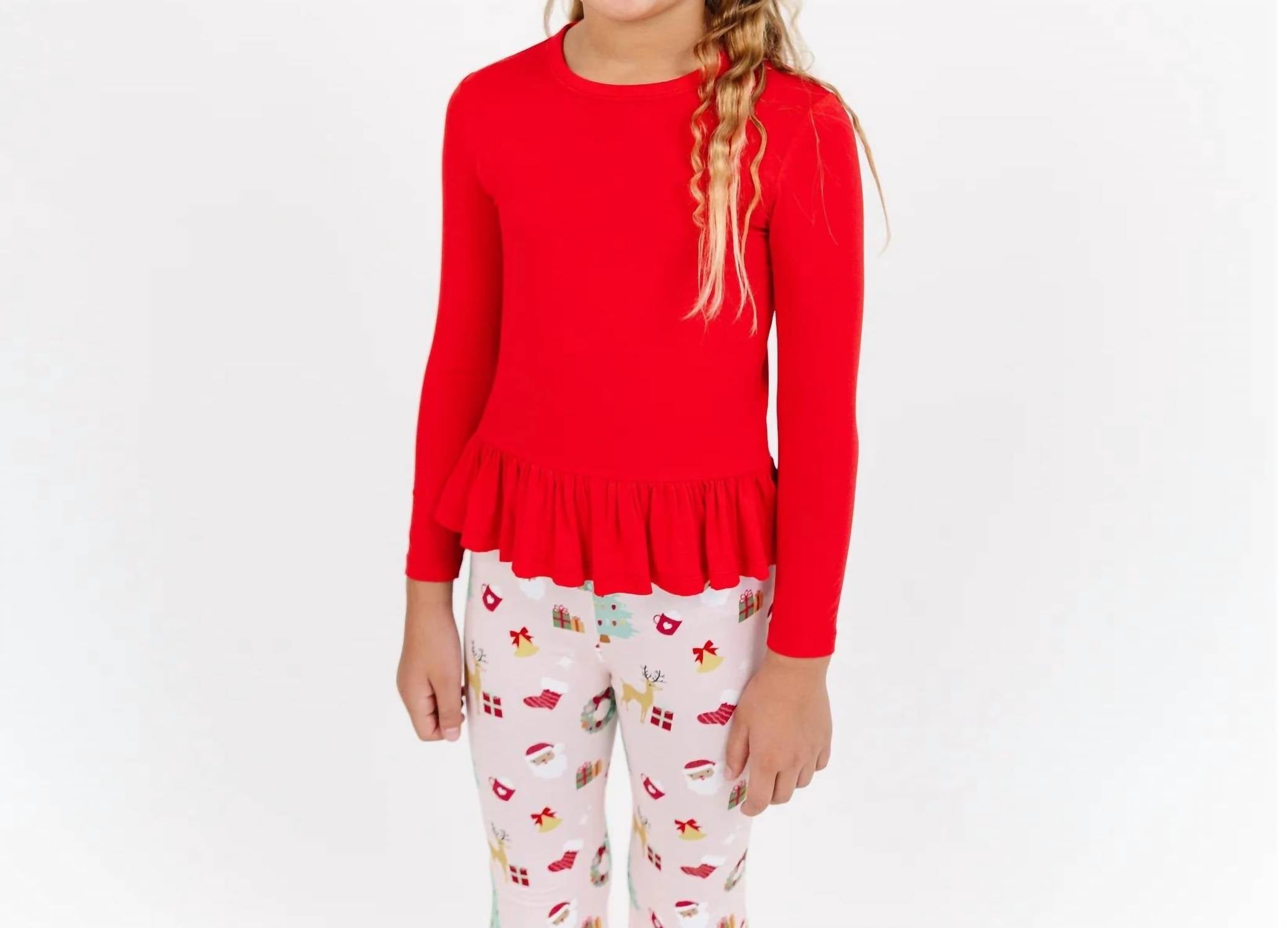 Emerson And Friends - Sugar Plum Bamboo Flare Pants Set