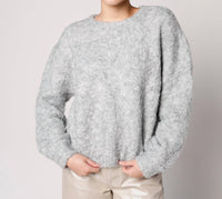 Frnch - Camelia Boucle Balloon Sleeve Pullover Sweater