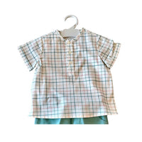 Paloma De La O - Boy's Checkered Shorts Set
