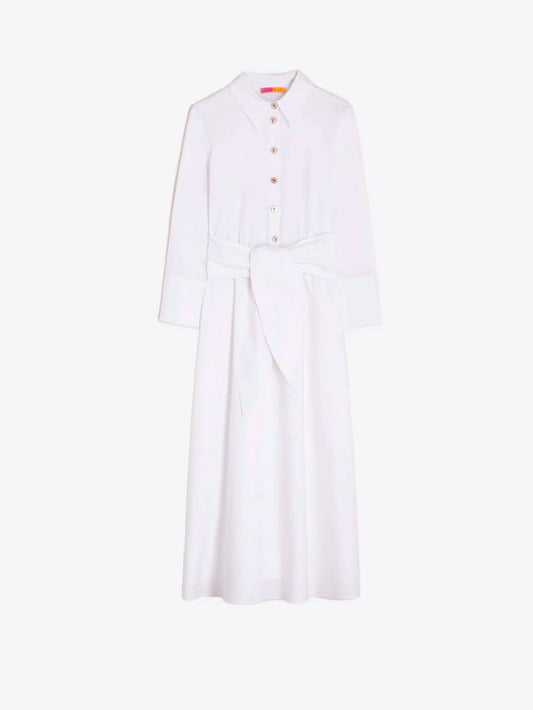 Vilagallo - BLANCO POPLIN DRESS